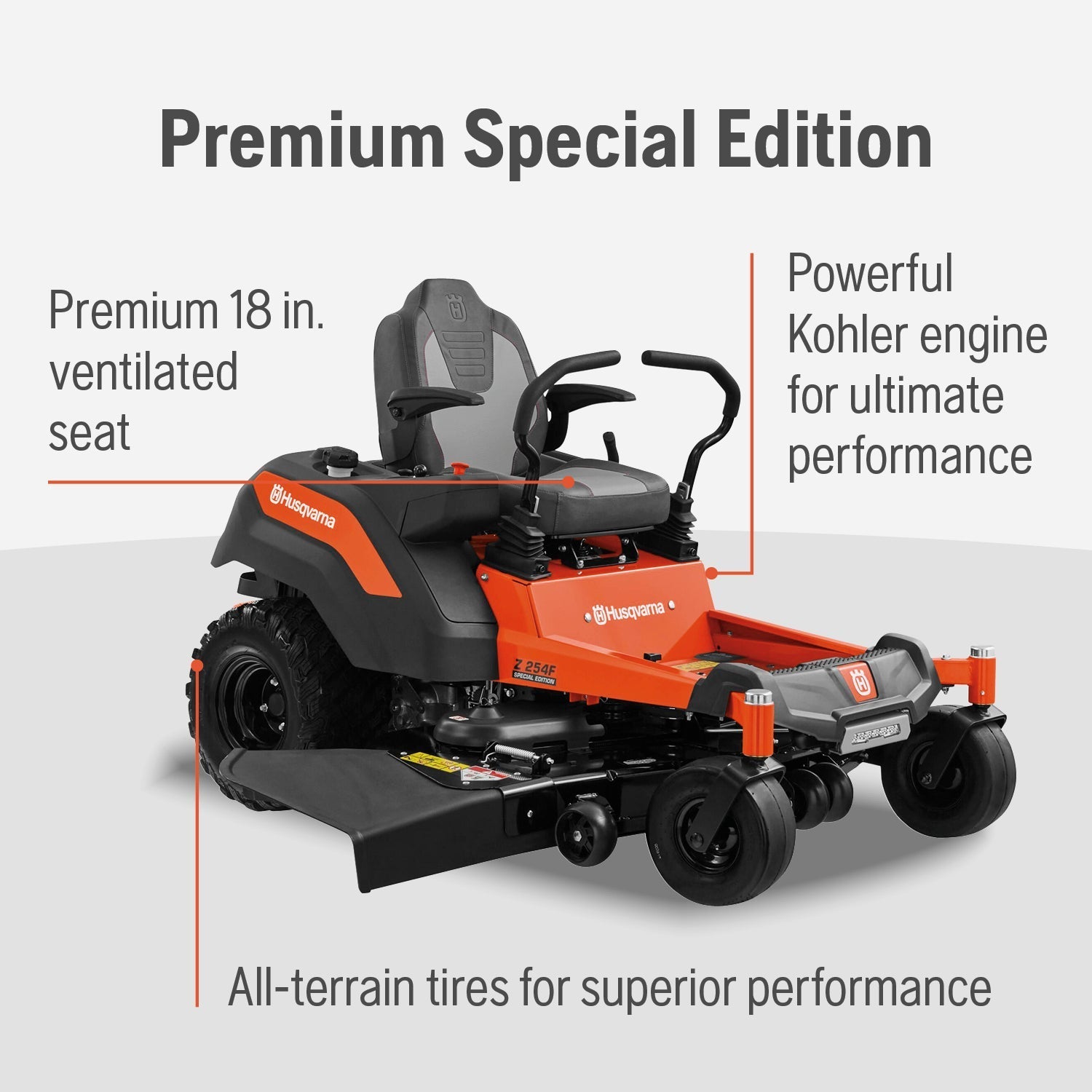 Husqvarna Z254F 24HP 726cc Kawasaki Engine 54″ FAB Z-Turn Mower Premium Special Edition 967844903 - Image 14
